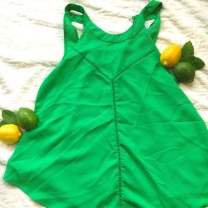 Trendy green tank top